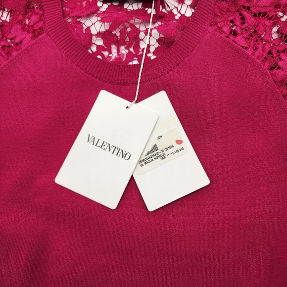 Valentino Knit Sweater with Lace Detail - Picture 5 of 12